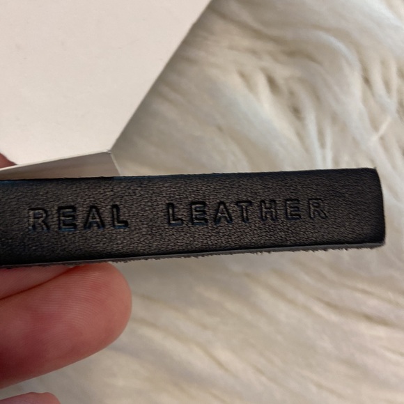 ZARA 100% LEATHER MAN BELT SIZE 34 color black see all photos - Picture 7 of 12